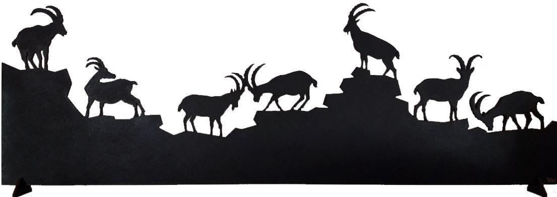 Frise Bouquetins MDF