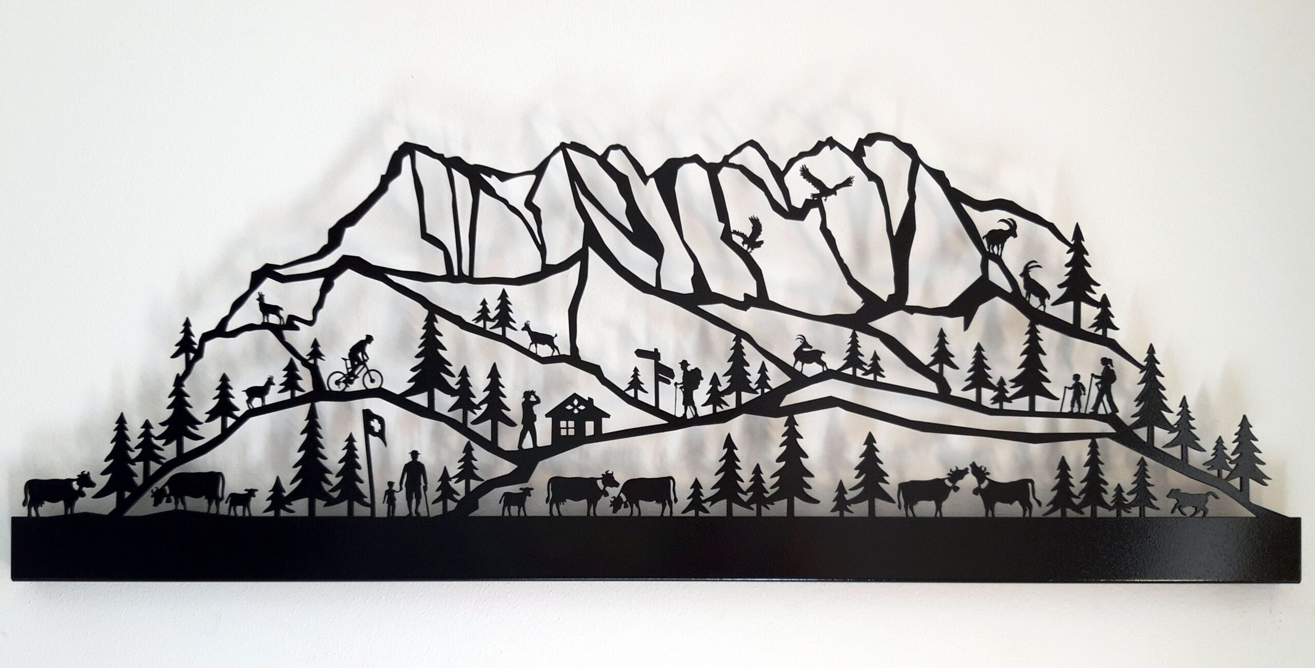 Frise Métal Poya "Les Dents du Midi"