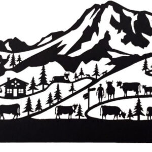 Frise en bois MDF "Moléson"