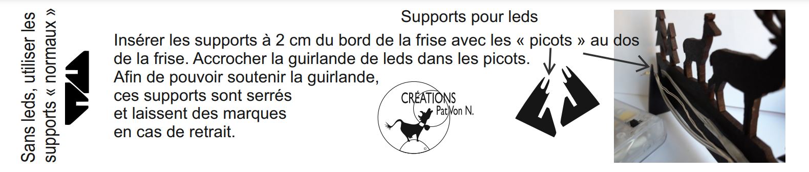 Frise en bois MDF "Les Dents du Midi" – Image 2