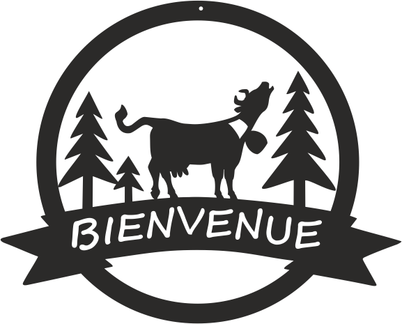 Plaque Porte - Bienvenue
