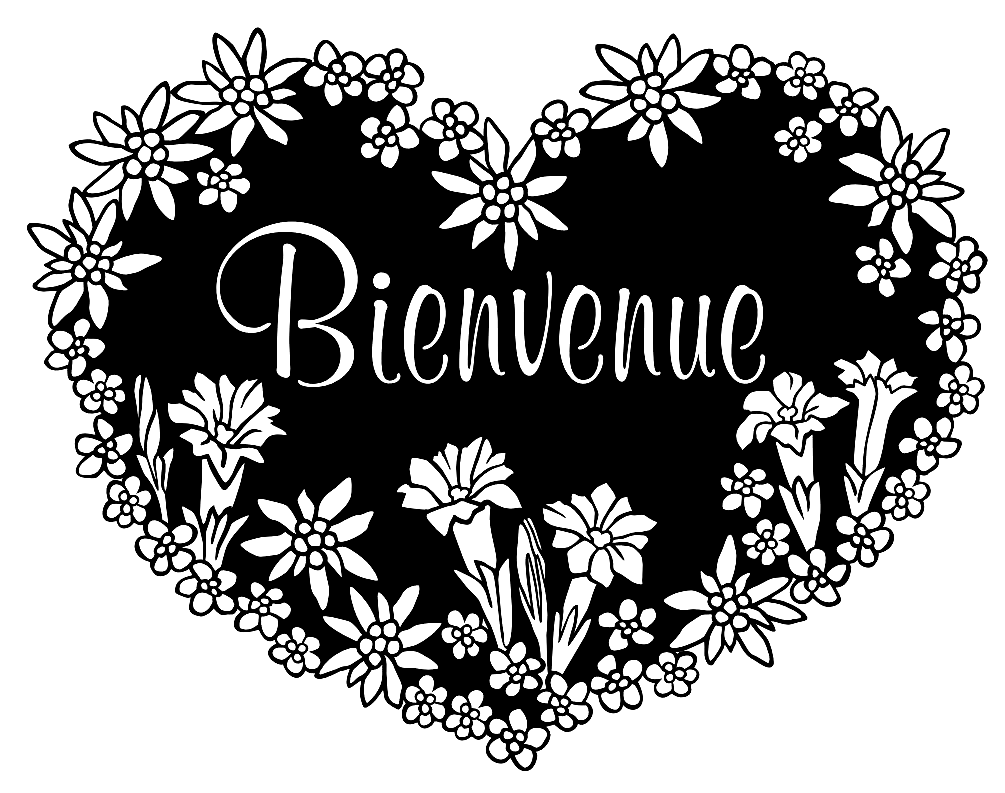 Coeur Bienvenue Swiss Floral